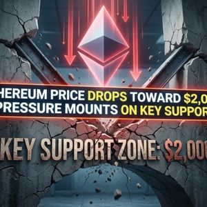 以太坊价格跌向2000美元，关键支撑位面临压力
