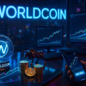Worldcoin 24小时内飙升5.56%，但预测显示未来将下跌23%