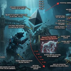 以太坊价格跌破支撑位，空头掌控市场动能