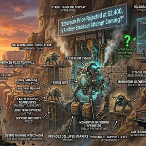 以太坊价格在2,400美元受阻回落，新一轮突破尝试即将到来？